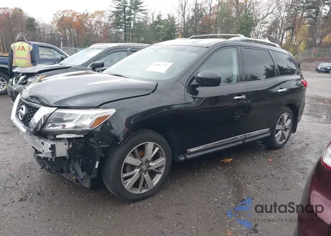 2014 Nissan Pathfinder Platinum from USA, damaged, VIN 5N1AR2MM3EC704875